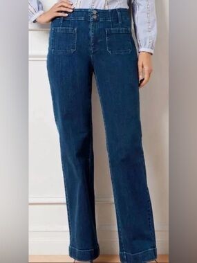 Talbots Relaxed Jean Trouser Wide Leg Jeans 6